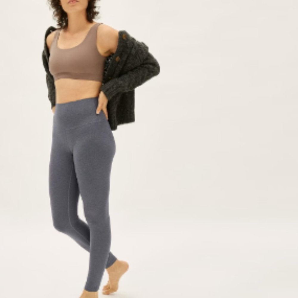 Everlane The Perform Legging Gray Lounge Basic Ankle 7/8 High Waist Large